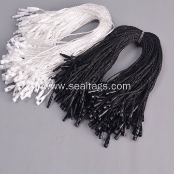 white polyester cord bullet shape string tag